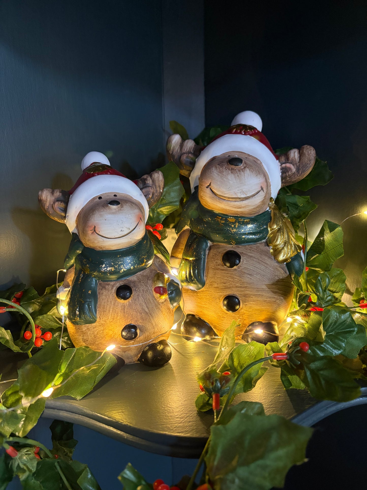 Potter Reindeer with Santa Hat