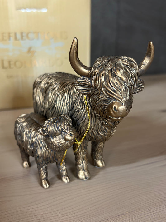 Bronze Effect Highland Cow