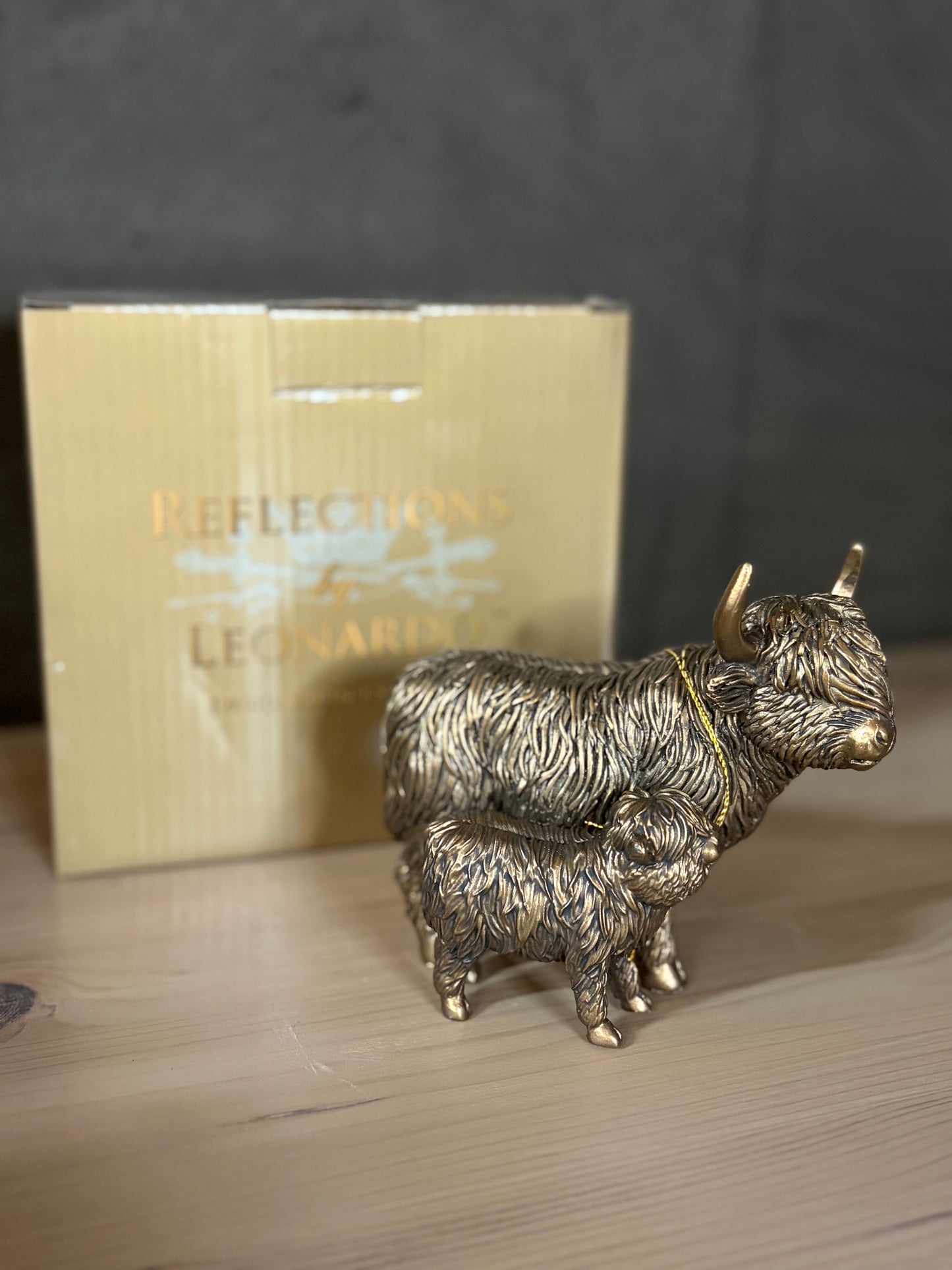 Bronze Effect Highland Cow
