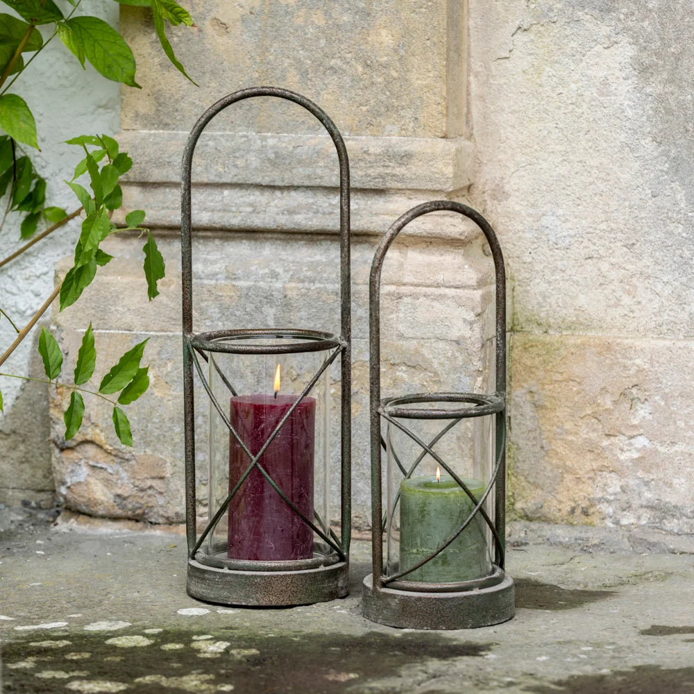 Hurricane Lamp With Handle - Small