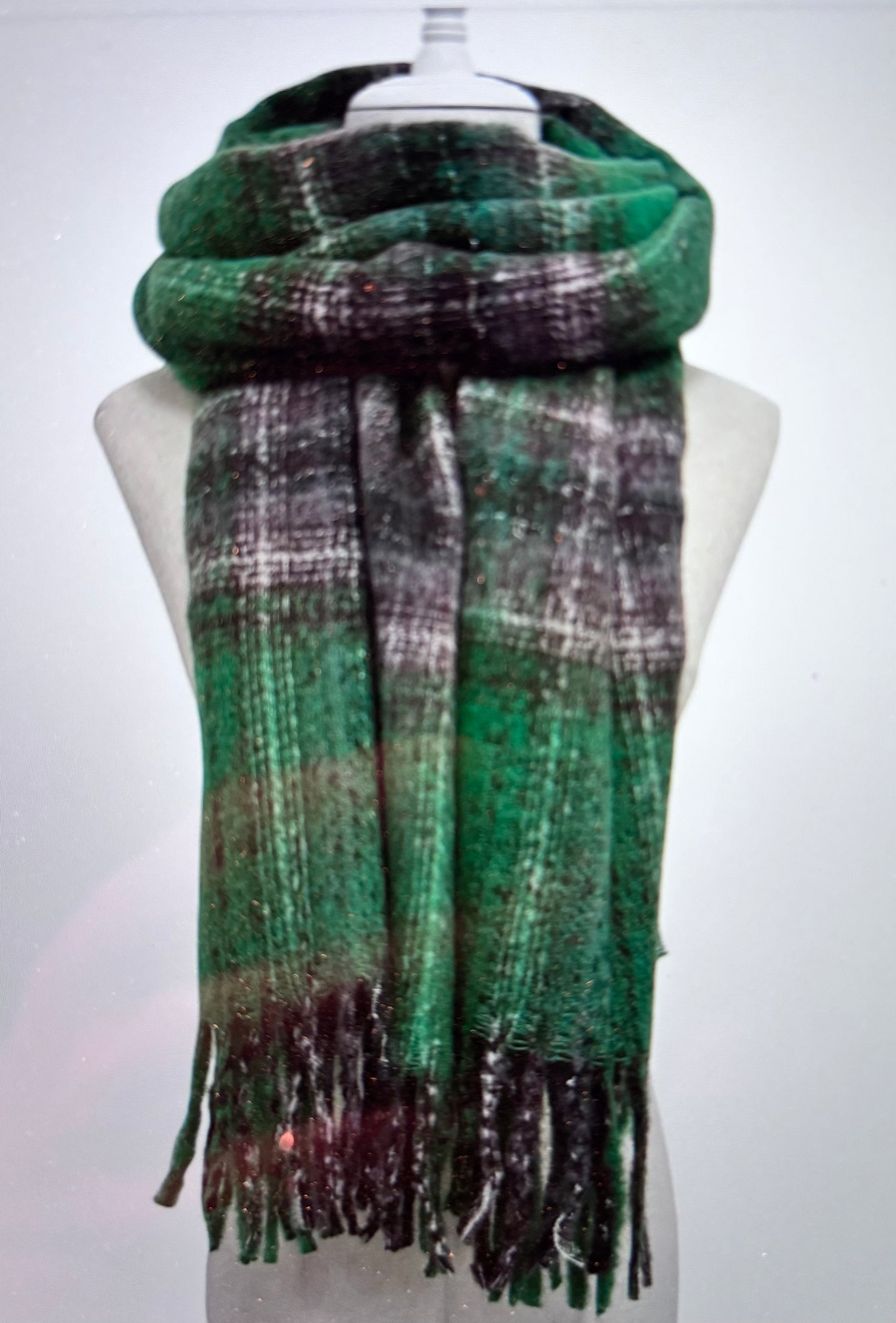Green Tartan check scarf