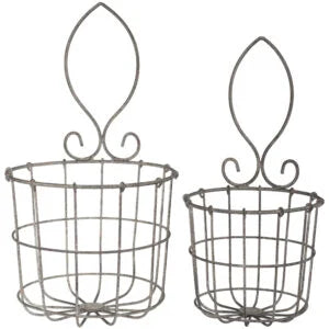 Round Wire Basket Set of 2