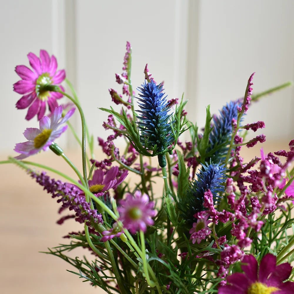 Floral : Wild Flowers in a pot - Pink