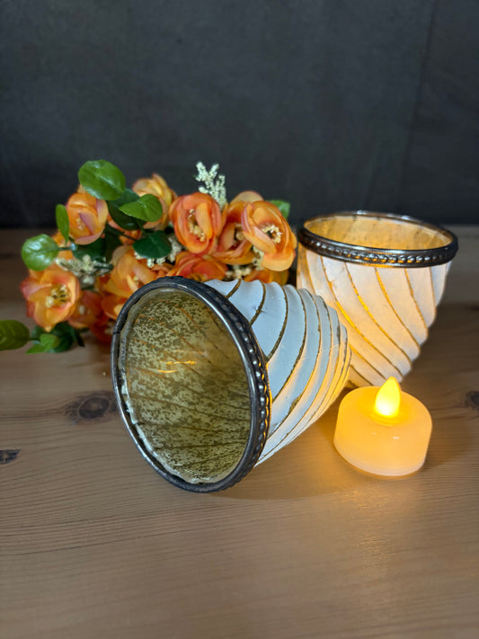 Tea Light holder - Cream