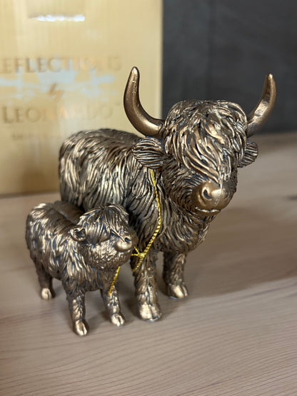 Bronze Effect Highland Cow