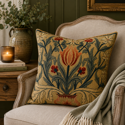 Cushion - Vintage William Morris Tulip