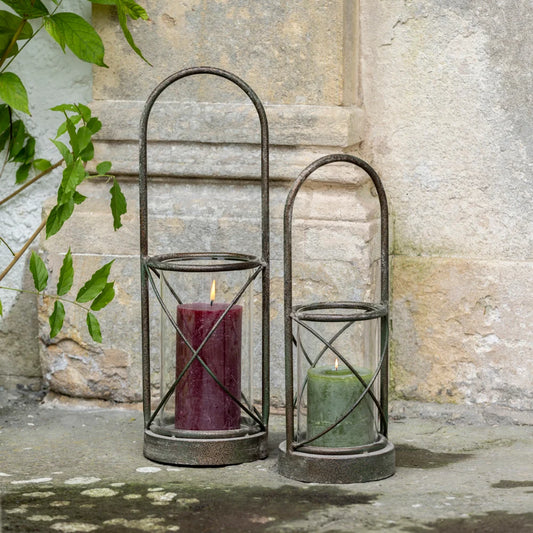Hurricane Lamp With Handle - Small