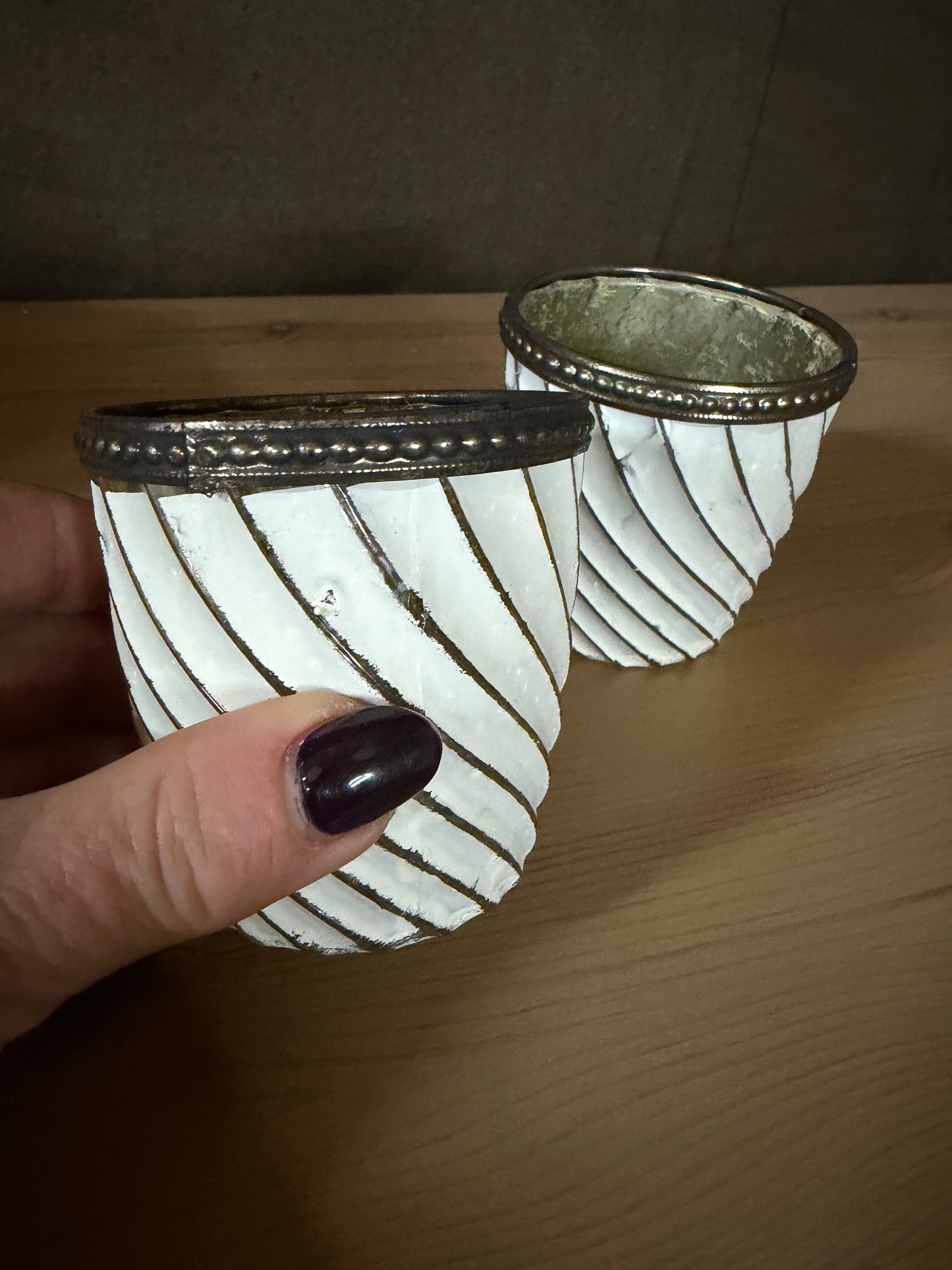 Tea Light holder - Cream