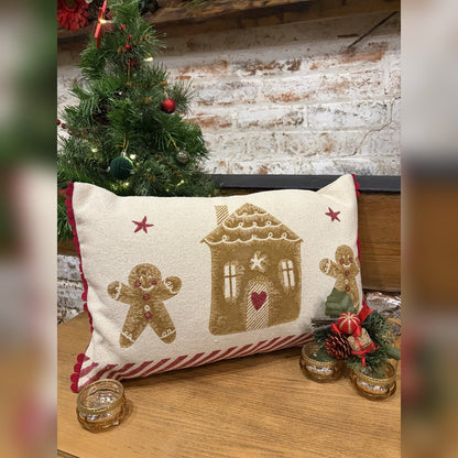 Gingerbread Christmas Cushion – 30 x 50cm