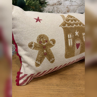 Gingerbread Christmas Cushion – 30 x 50cm
