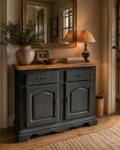 Painted sideboard with oak top