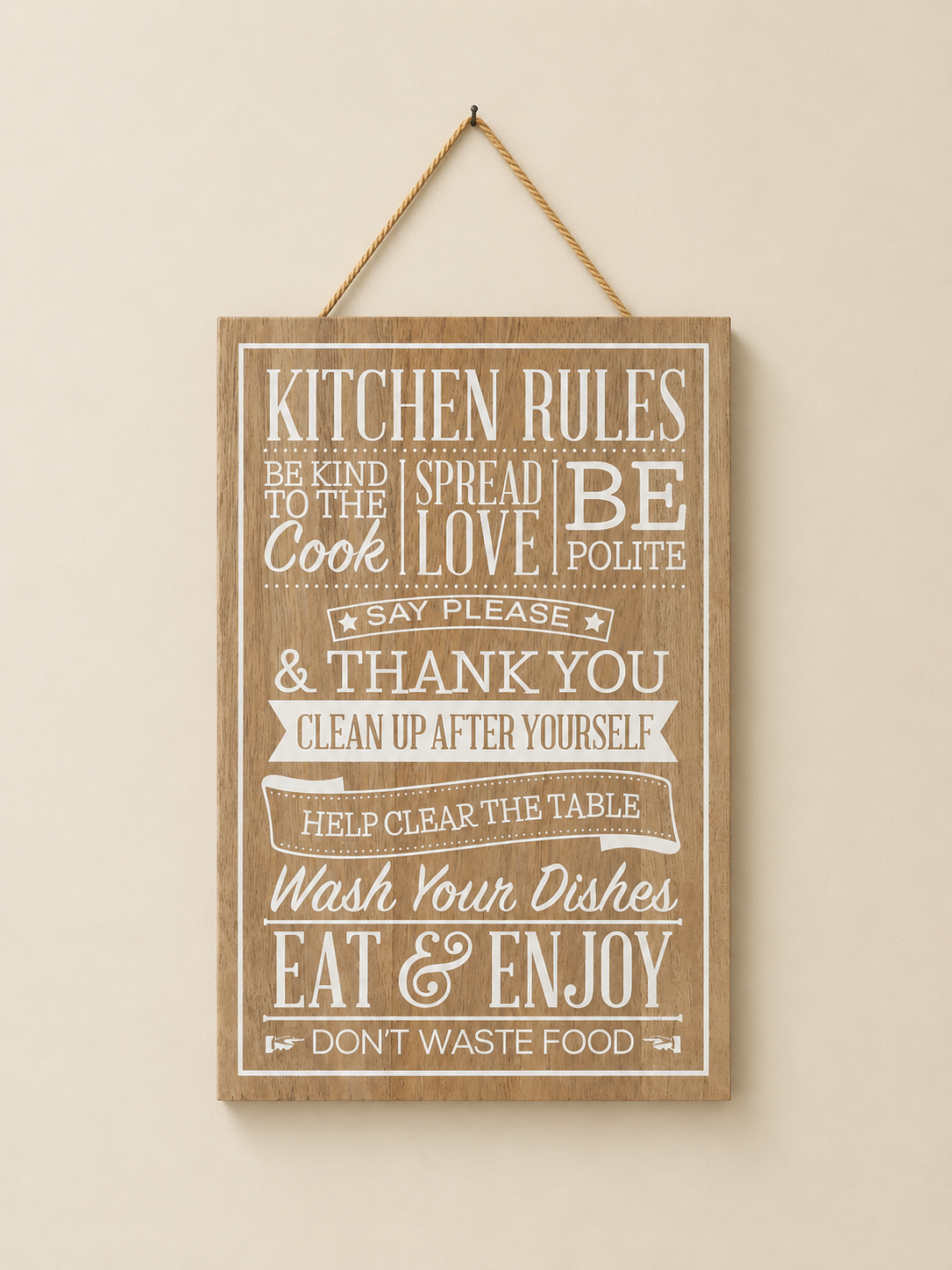 Sign - Kitchen Rules