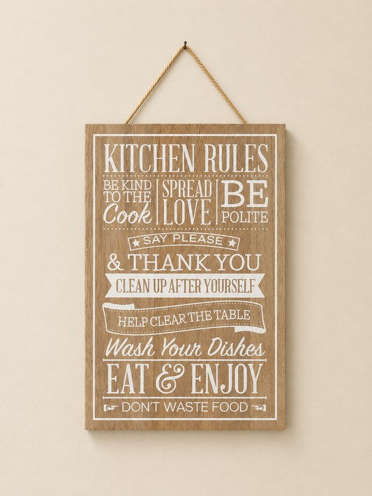 Sign - Kitchen Rules