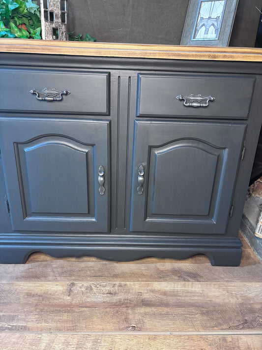 Painted sideboard with oak top