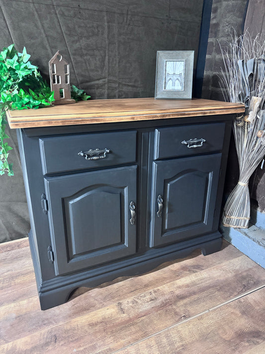 Painted sideboard with oak top