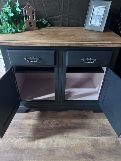 Painted sideboard with oak top
